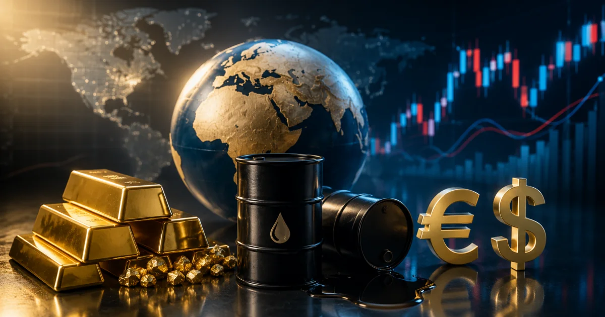 Gold Rallies While Oil Slides as Markets Price in Growing US-Iran Peace Hopes